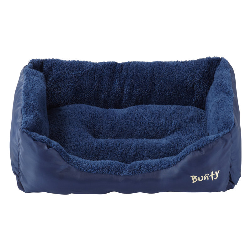 Bacup Polyester Pet Bed, Blue, Medium (61 cm L x 48 cm W)