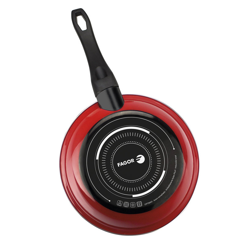 Poêle à frire antiadhésive en aluminium Fagor Optimax, Rouge, L 7,9 po