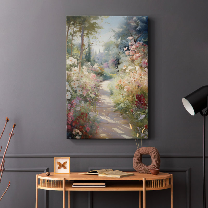 Motif floral rétro CCXCV III - galerie Cavas, H 36 po x l 24 po