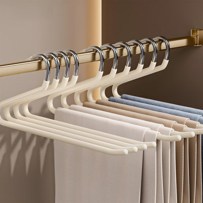 Goose-Shaped Metal Pants Hanger - Non-Slip, Mark-Free, Specialized For Hanging Pants, Closet Built-In Storage Essential