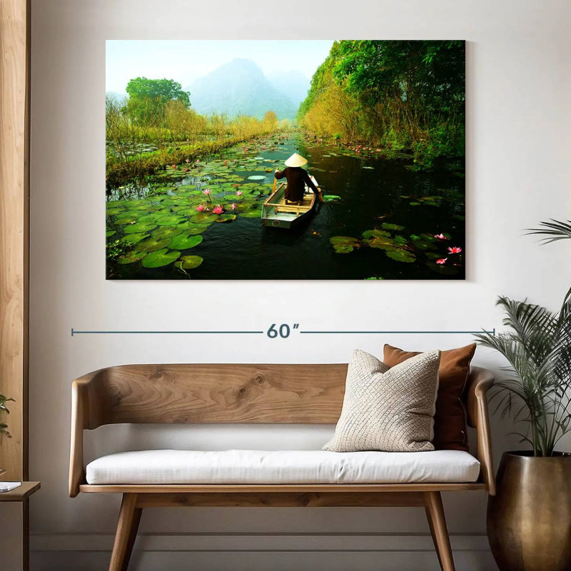 Alvord Canoe On Yen Stream, 34" H x 51" W