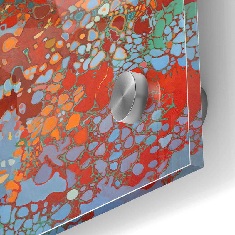 «Cellular Jazz» par Judith D'Agostino, art mural en verre acrylique, H 36 po x l 24 po x P 0,2 po
