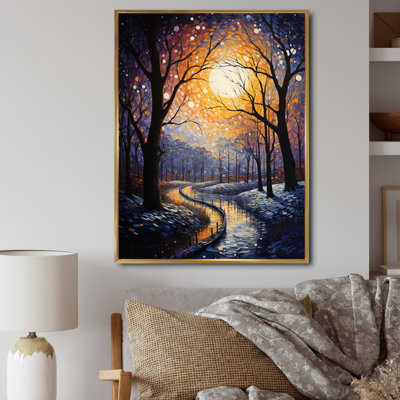Winter Landscape Frosty Path II, reproduction d'art sur toile