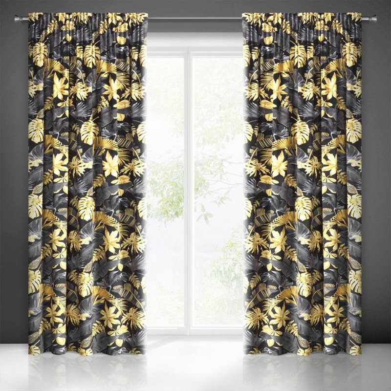 Golinda Blackout Curtain Single Panel