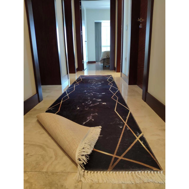 Tapis Masanao avec envers antidérapant, Tapis de couloir 3 pi 3 po x 13 pi 1 po