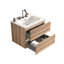 24" Wall Mounted Bathroom Vanity with Integrated Ceramic Sink with 3 holes, Overflow, Large Storage Floating Bathroom Vanity for Modern Bathroom-122942651