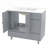 Bathroom Vanity with Sink, Free Standing Single Set with 4 Drawers and Side Storage Rack, Wood Cabinet with Ceramic Basin-1955088187