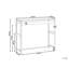 Rectangular Metal Outdoor Bar Table , 115cm W 40cm D-1808714176