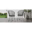 TAVON CHAIR, 2PCS avec 2 coussins, gris