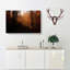 Sunrays In An Autumn Forest In Abstract - Wrapped Canvas Print-55340522