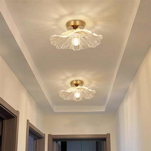 Glass Semi Flush Mount