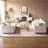 105" Polyester Loveseat Sofa,2 Seater Sofa With 2 Pillows,Sofa Couch,Modern Oversized Sofa For Living Room