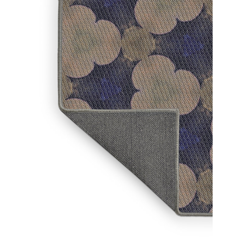 Tapis de zone brun à motif, Rectangle 5 pi x 7 pi