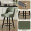 Ensemble de 6 tabourets de bar 26,4 ", pieds en bois massif noir et repose-pieds en métal-1487483737-1487483739