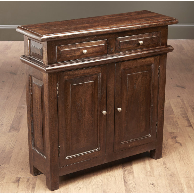 Garmund 2-Drawer Cabinet, Pecan
