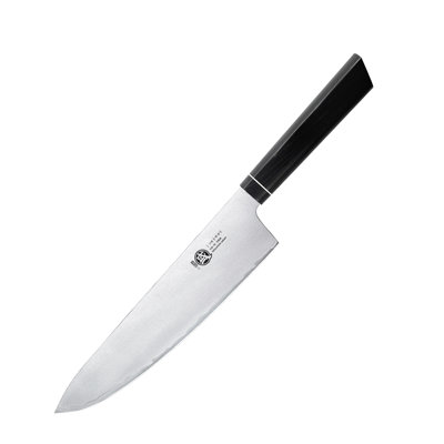 MITSUMOTO SAKARI Gyuto Chef Knife 8-inch, Japanese VG-10 Hand Forged Kitchen Knife for Meat & Vegetables