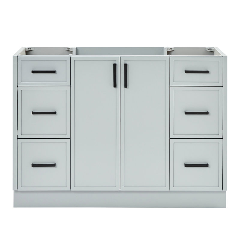 ARIEL Kelly 48 Single Bathroom Vanity Base Only, Gray