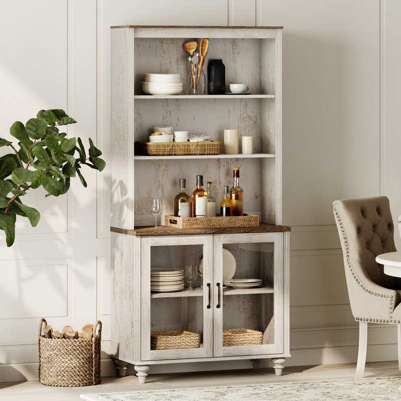 Buffet Corretta, Blanc rustique