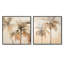 Minimalisme, ensemble de 2 palmiers et palmiers tropicaux-833943656-833943661