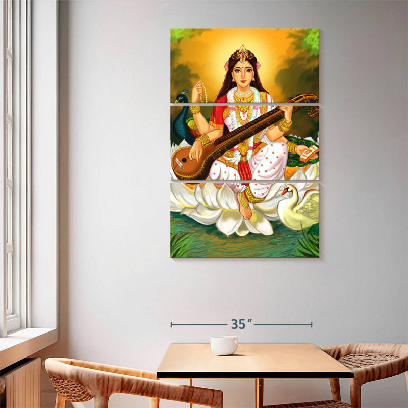 Adella Saraswati Playing Music, 65" H x 42" W