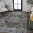 Alanya Ornate Medallion Machine-Washable Dark Green/Gray Rug-1905093897