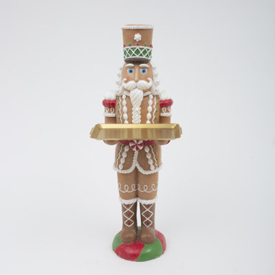 Magnesium Gingerbread Toy Soldier with Tray 35.8"H