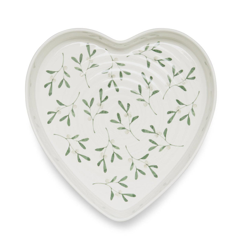 Sophie Conran Portmeirion Mistletoe Heart Baking Dish