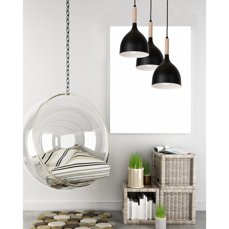 Neapolis 3 - Light Cluster Pendant, Black