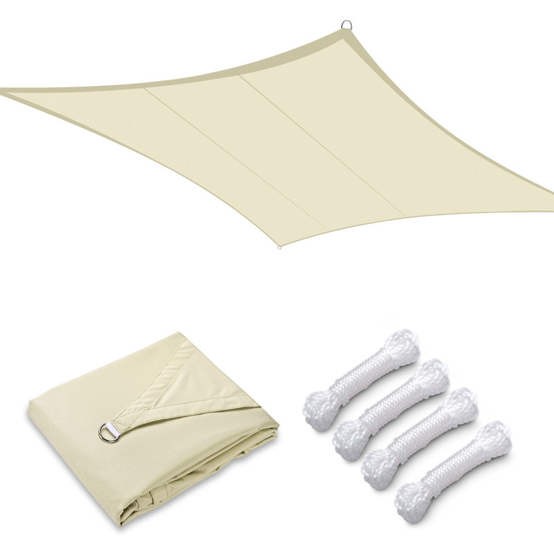 Patio 10' x 13' Rectangle Shade Sail, Mellow Yellow