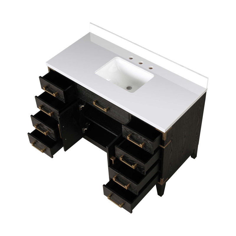 Meuble-lavabo simple avec comptoir