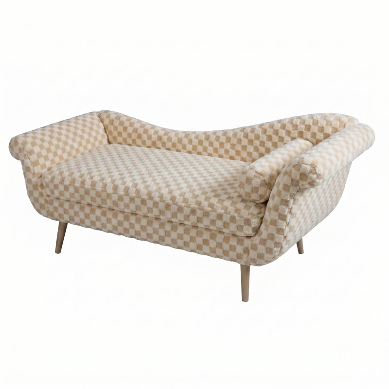 Canapé en tissu Classic Diamond, Polyester sable