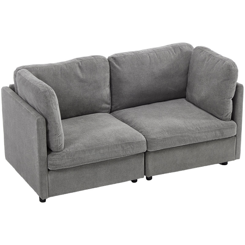 Canapé modulaire 2 pièces 2 pièces, Gris