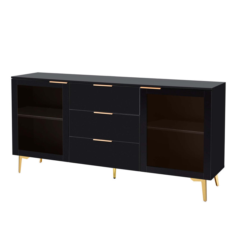 Armoire d'appoint Sanuel, Noir