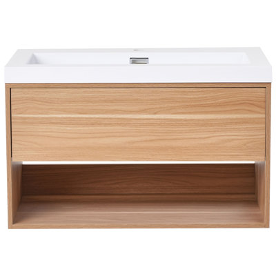 800mm Single Bathroom Vanity with Integrated Resin Basin