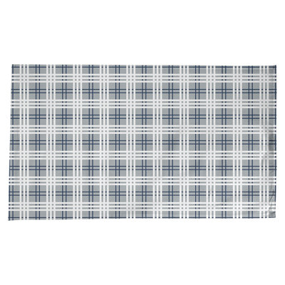 Nappe en mélange de coton à carreaux