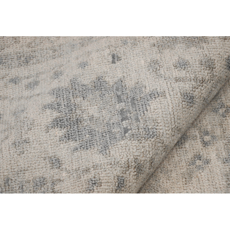 Oushak Ivory Wool Area Rug
