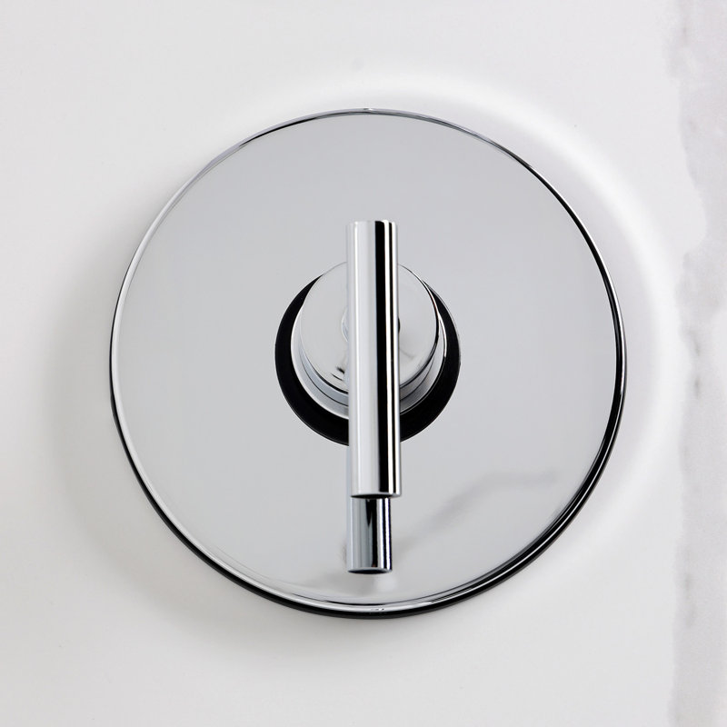 Robinet de douche Kingston à poignée simple Kingston, Chrome poli