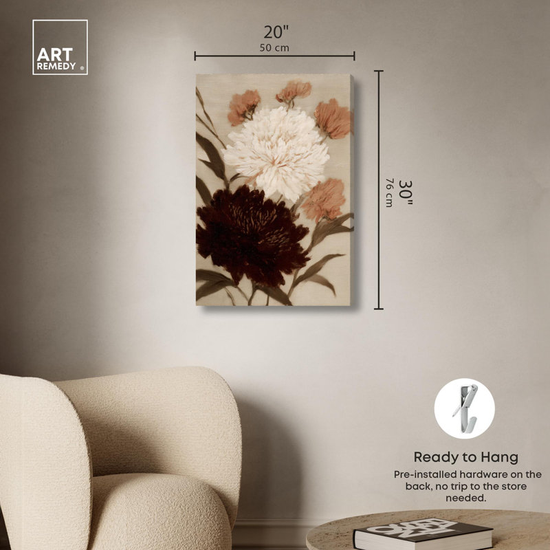 Impression sur toile Antique Linen II par Art Remedy, 30" H x 20" W, Toile tendue avec châssis
