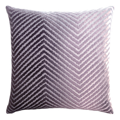 Chevron Embroidered Pillow Cover & Insert