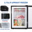 2.1 Cubic Feet Undercounter Upright Freezer with Adjustable Temperature Controls-61769843