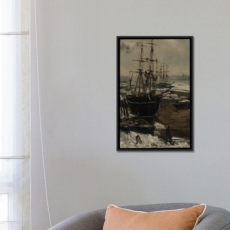 Print, 66.04 cm H x 45.72 cm W x 4.445 cm D, Black