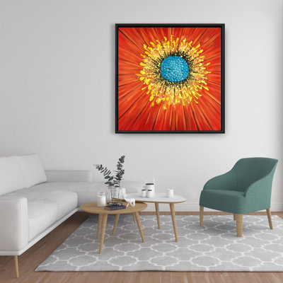" Closeup On A Red Flower "