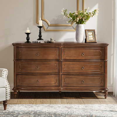 Commode courbée à 6 tiroirs Elfine