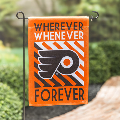 Drapeau de jardin en polyester à 2 côtés Philadelphia Flyers 18 x 12,5 po