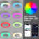 Hodari 20" Bladeless White Smart RGB Ceiling Fan With LED Lights And Remote Control