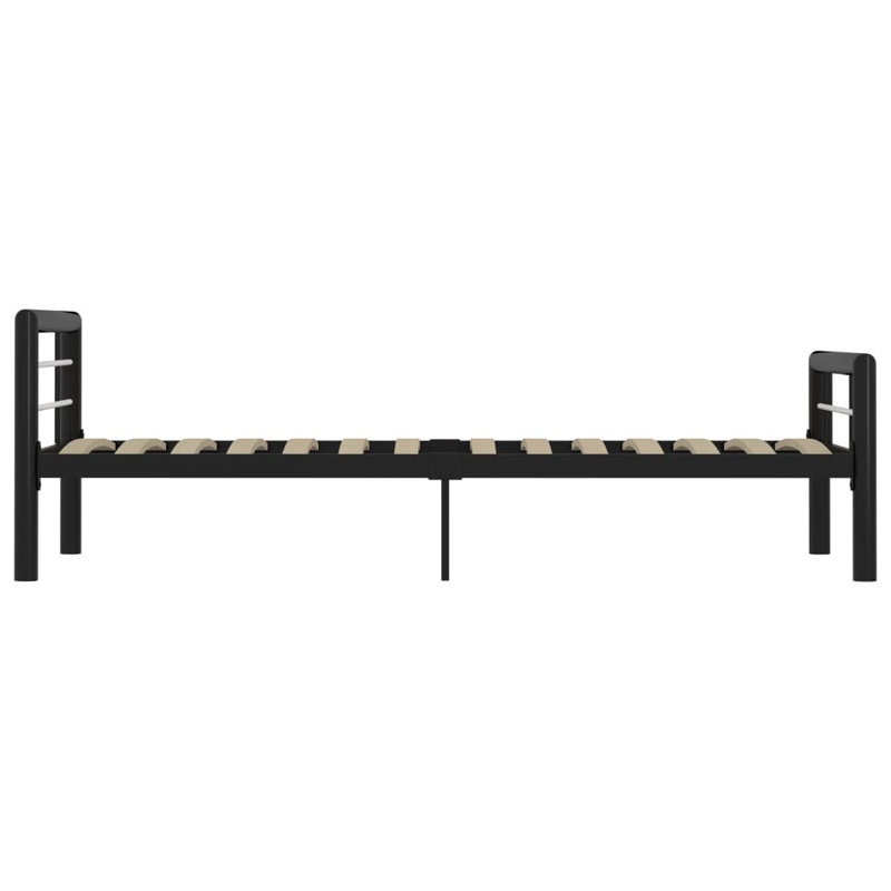 Andelina Metal Bed, black and white, European Single (90 x 200cm)
