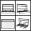 Lit escamotable simple avec tablettes - Lit escamotable mural peu encombrant-2107077845