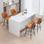 Tabouret de comptoir en similicuir H 38,58 po -846664684-857852142