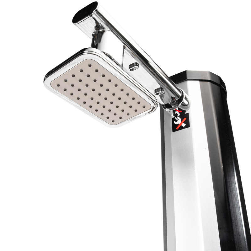 XtremepowerUS 6FT10 Solar Powered Outdoor Shower with Footwash and Adjustable Temperature, Freestanding Design