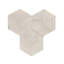 Carrelage hexagonal en pierre naturelle texturée 3D Hexagon pour mur, 1 boîte de 12 pièces